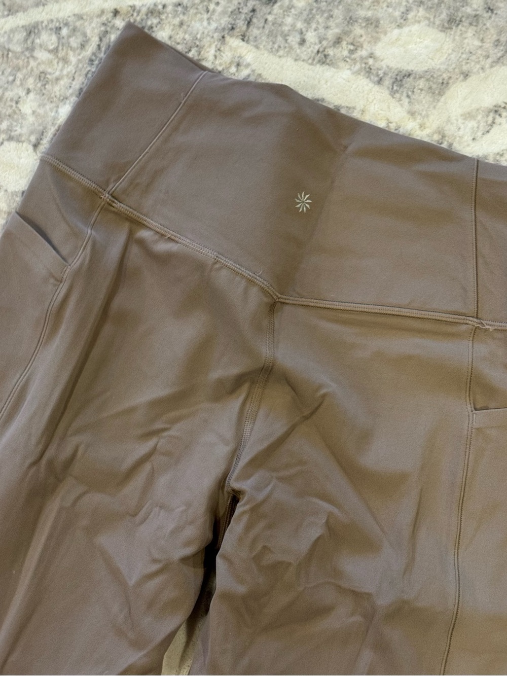 Athleta Brown High-Rise Flare salutation stash Pants - Picture 5 of 7